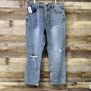 Twelve By On 12th Women's 30 Jeans Straight Leg Button-Fly Denim TW90331-VNLT